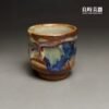 志野燒釉變手作直筒杯 85ml