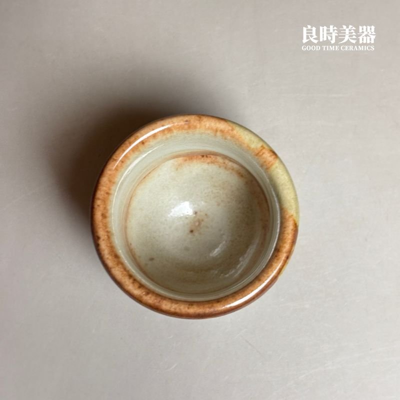 志野燒釉變手作直筒杯 85ml