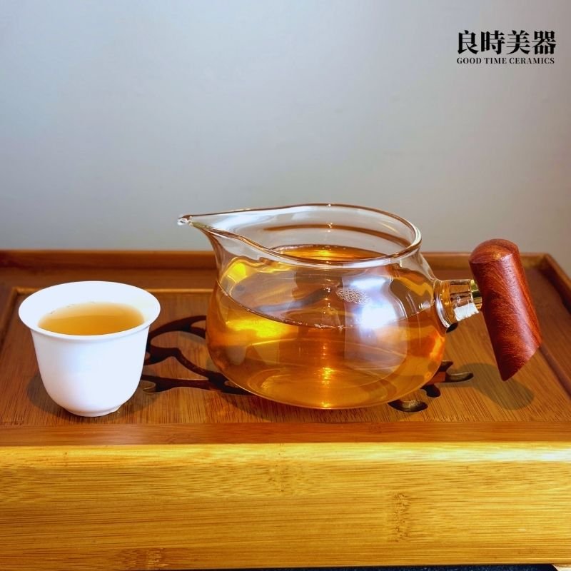 木把耐熱玻璃茶海 240ml