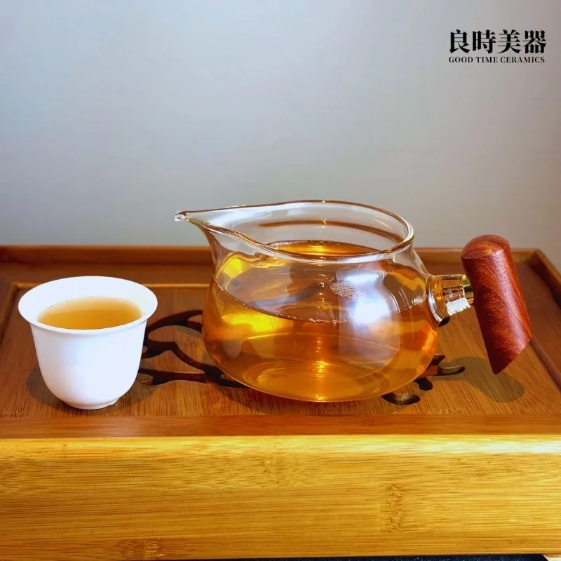 木把耐熱玻璃茶海 240ml