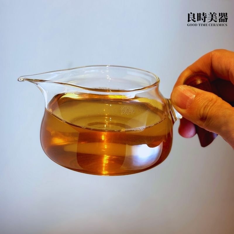 木把耐熱玻璃茶海 240ml