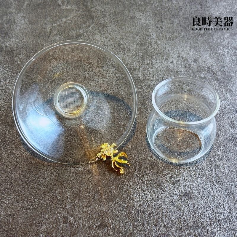 金魚玻璃茶葉過濾網/茶漏(加大設計)
