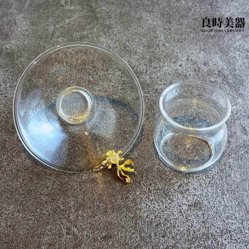 金魚玻璃茶葉過濾網/茶漏(加大設計)