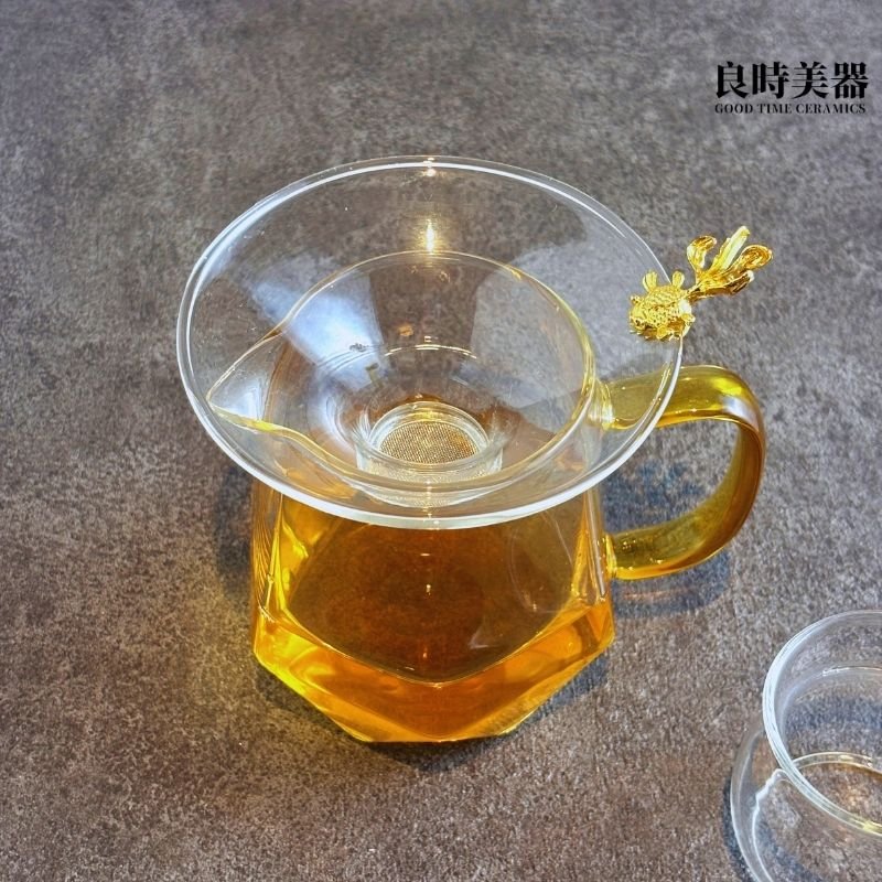 金魚玻璃茶葉過濾網/茶漏(加大設計)