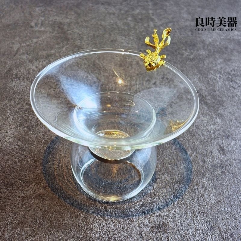 金魚玻璃茶葉過濾網/茶漏(加大設計)