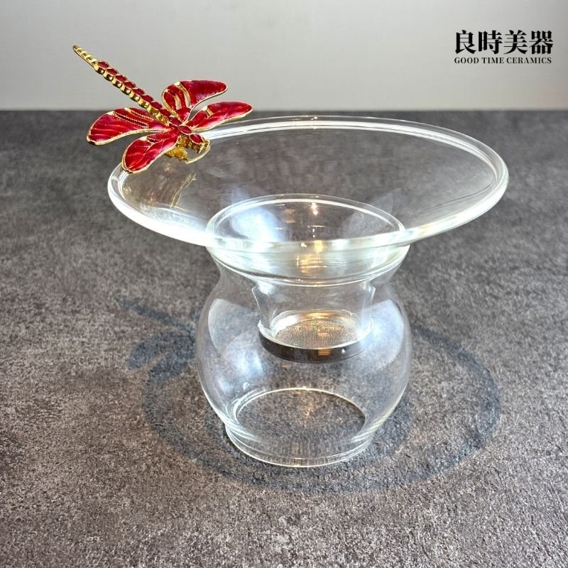 蜻蜓玻璃茶葉過濾網/茶漏(加大設計)