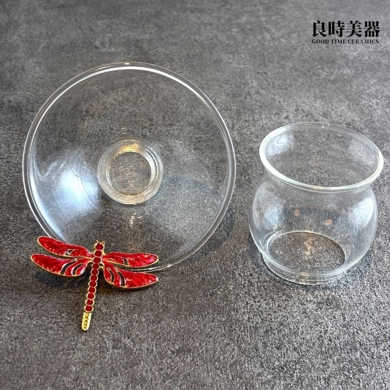 蜻蜓玻璃茶葉過濾網/茶漏(加大設計)