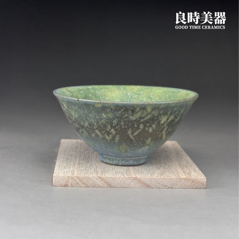 【永隆】釉變藍綠台灣陶藝杯 100ml