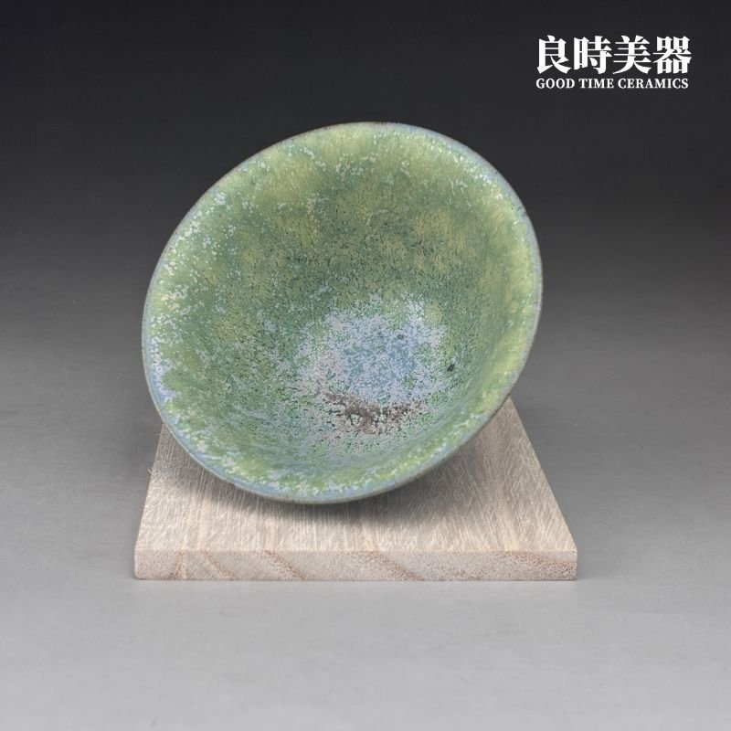 【永隆】釉變藍綠台灣陶藝杯 100ml