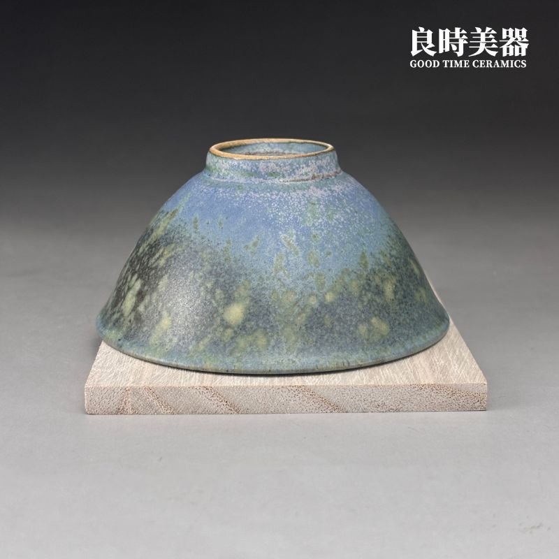 【永隆】釉變藍綠台灣陶藝杯 100ml