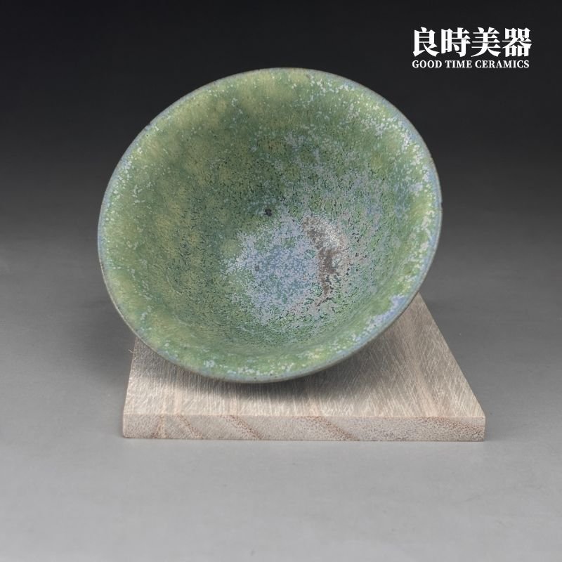 【永隆】釉變藍綠台灣陶藝杯 100ml