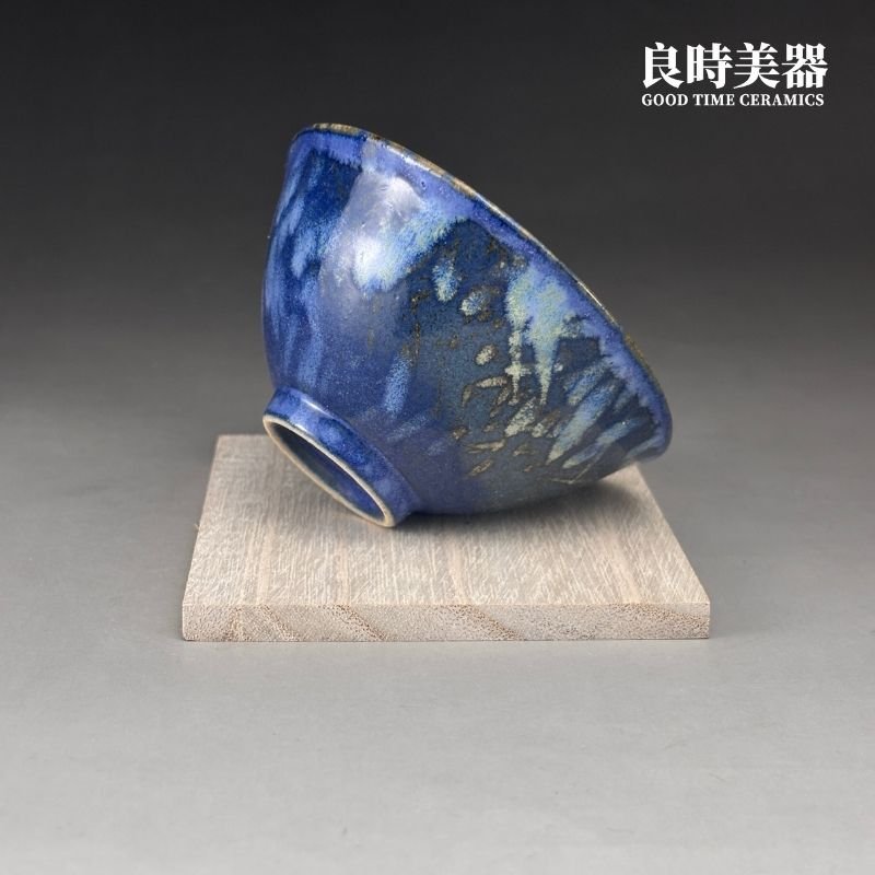 【永隆】釉變藍天台灣陶藝杯 100ml