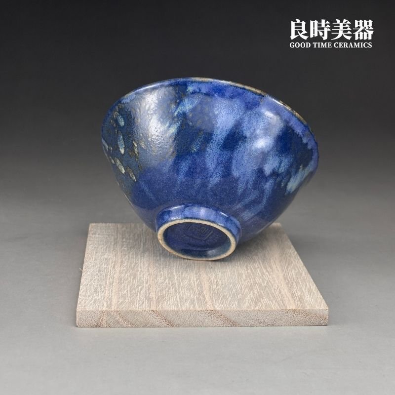 【永隆】釉變藍天台灣陶藝杯 100ml
