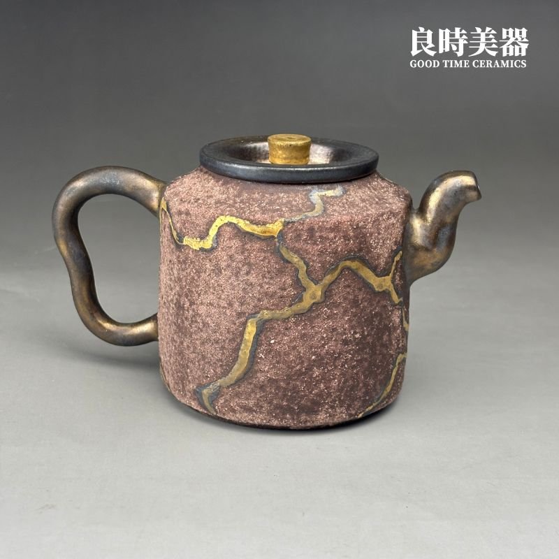 【周聖鈞】岩礦痕金茶壺組