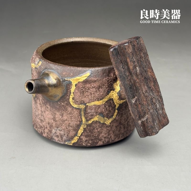 【周聖鈞】岩礦痕金茶壺組