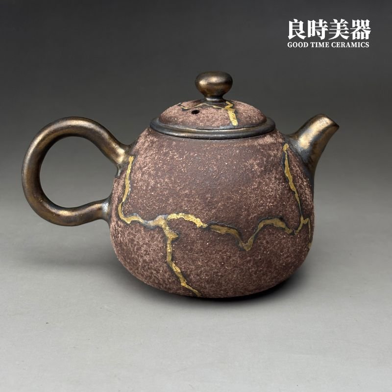 【周聖鈞】岩礦痕金梨形茶壺 200ml