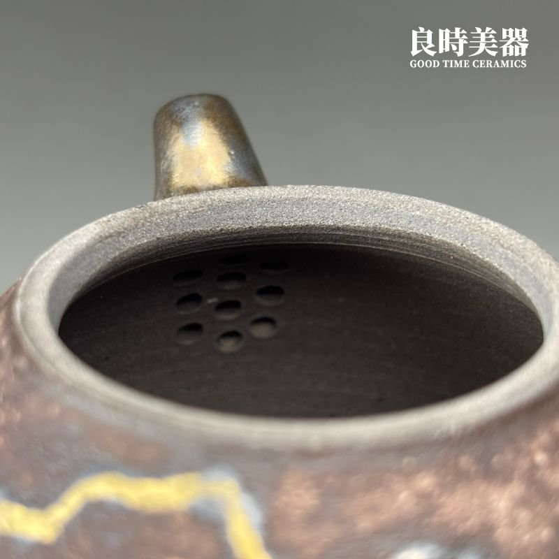 【周聖鈞】岩礦痕金梨形茶壺 200ml