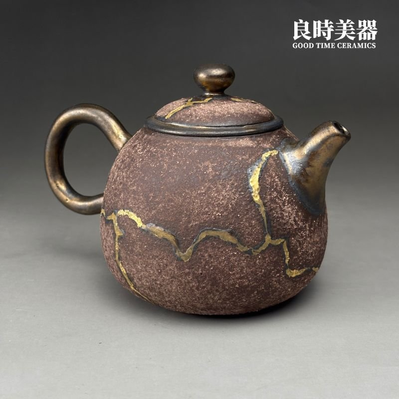 【周聖鈞】岩礦痕金梨形茶壺 200ml