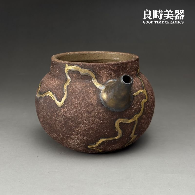 【周聖鈞】岩礦痕金梨形茶海 230ml