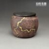 【周聖鈞】岩礦痕金梨形茶葉罐 100g