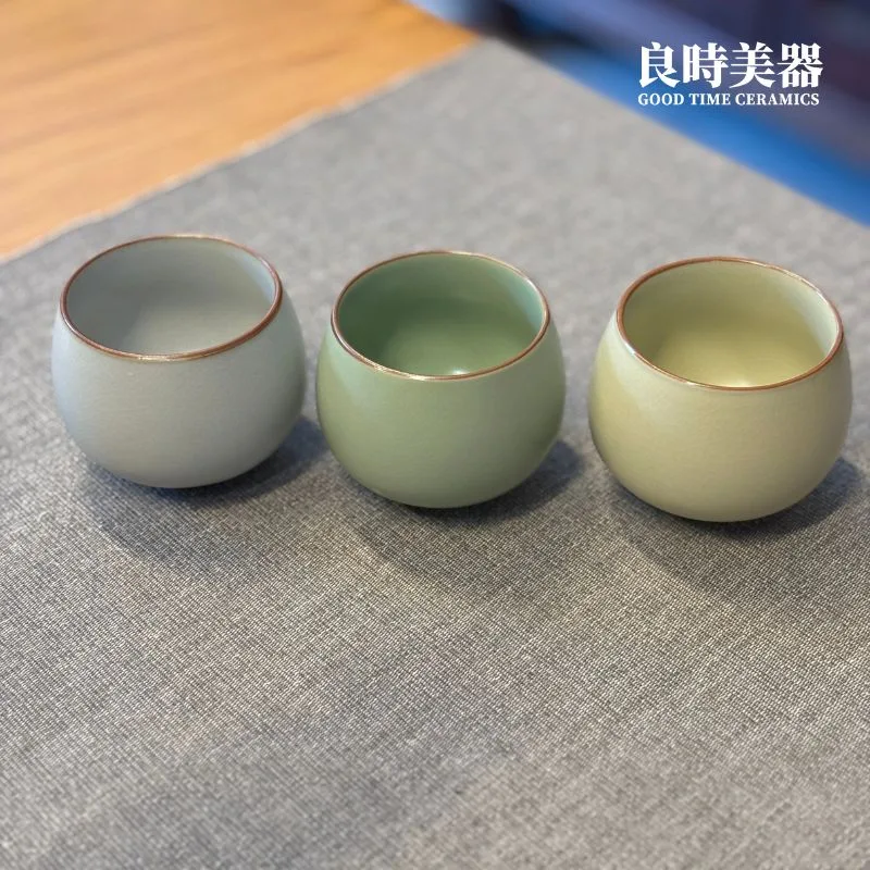 汝窯五大名窯各人杯主人杯品茶杯個人杯100ml - 良時美器