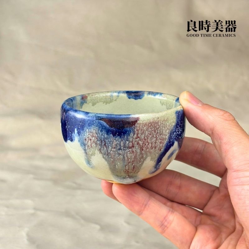 白雪志野燒手作茶杯 100ml