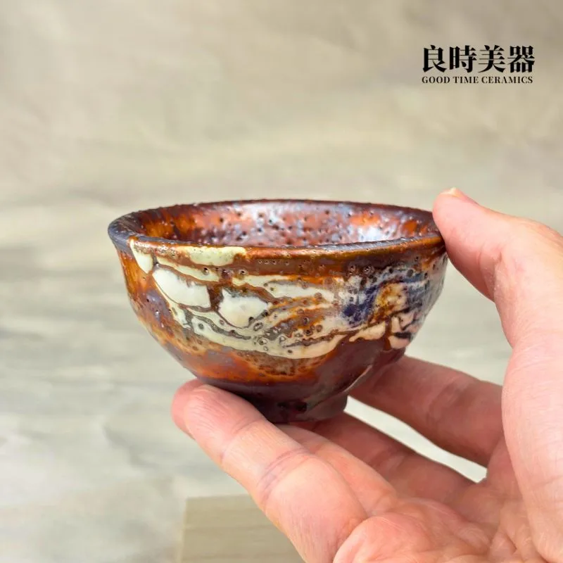 志野釉變燒手作茶杯 60ml