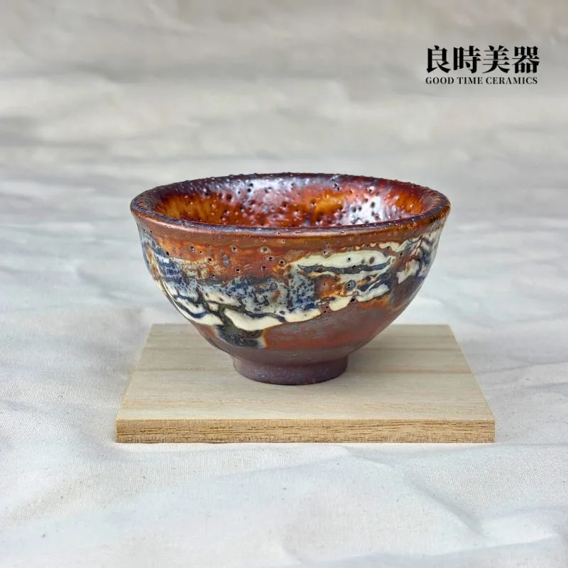 志野釉變燒手作茶杯60ml - 良時美器GoodTimeCeramics鶯歌茶具推薦