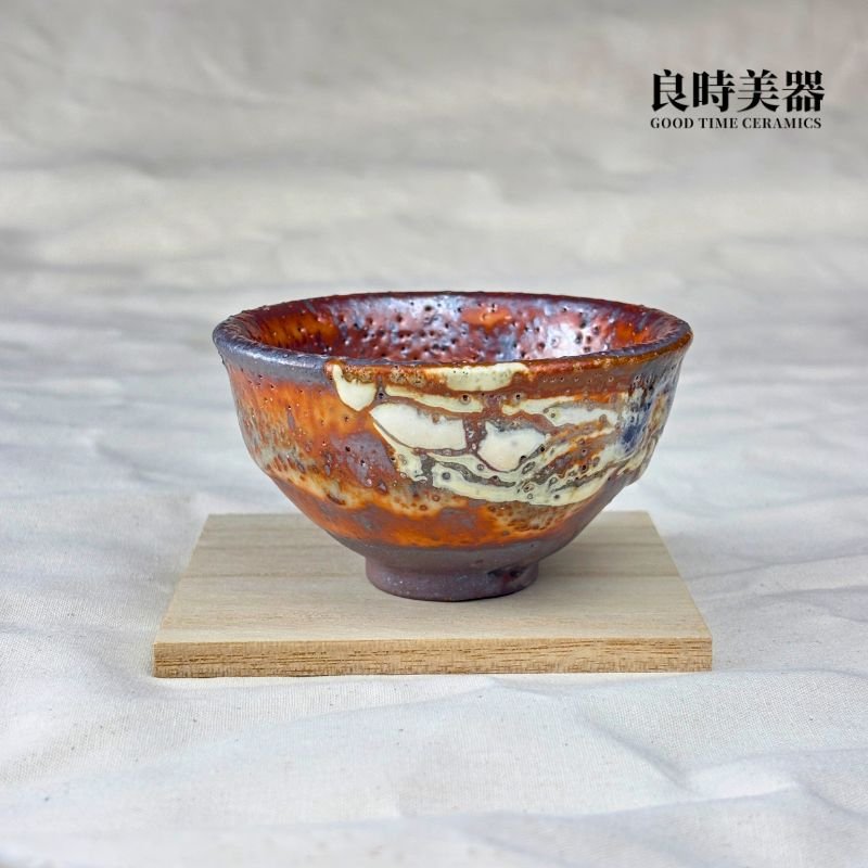 志野釉變燒手作茶杯 60ml
