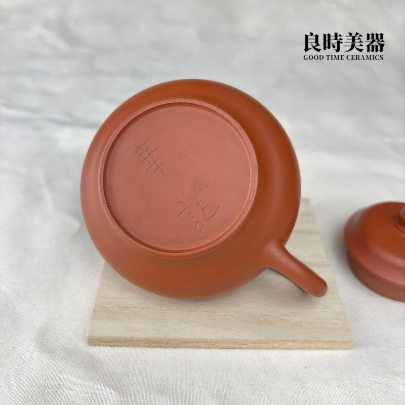 【華記】手拉坏朱泥壺 145ml
