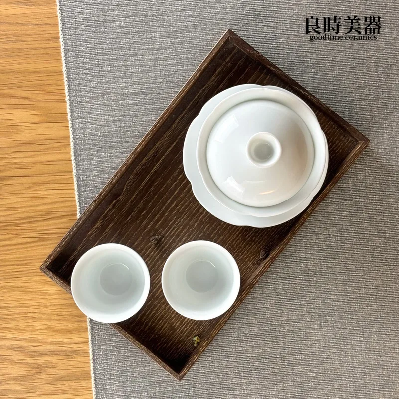 雲朵陶瓷蓋碗140ml - 良時美器GoodTimeCeramics台灣茶具