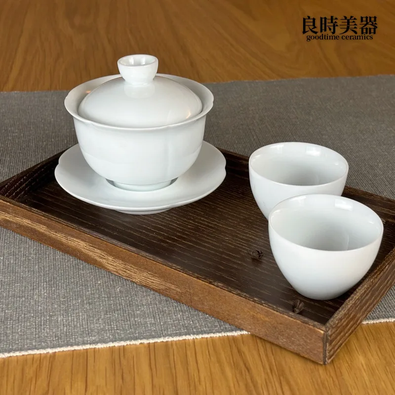 雲朵陶瓷蓋碗140ml - 良時美器GoodTimeCeramics台灣茶具