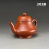 hgl-1-2 (4) 鶯歌名師黃冠霖手拉坯朱泥思亭壺-頂級茶具推薦-良時美器收藏級作品