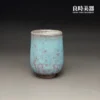 【許旭倫】手作藍釉結晶主人杯｜鶯歌陶瓷名家品茗杯｜台灣名家