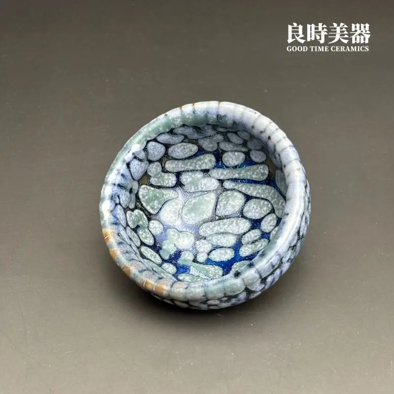 【許旭倫】手作藍調石紋主人杯｜台灣名家陶瓷工藝