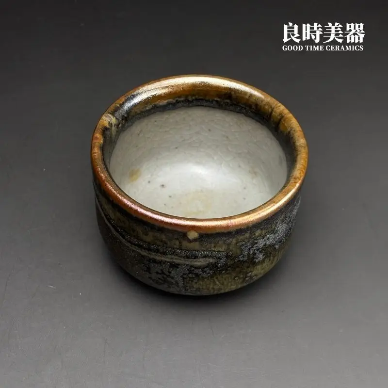 【許旭倫】手作天目結晶主人杯｜台灣名家陶瓷工藝｜鶯歌精品茶具