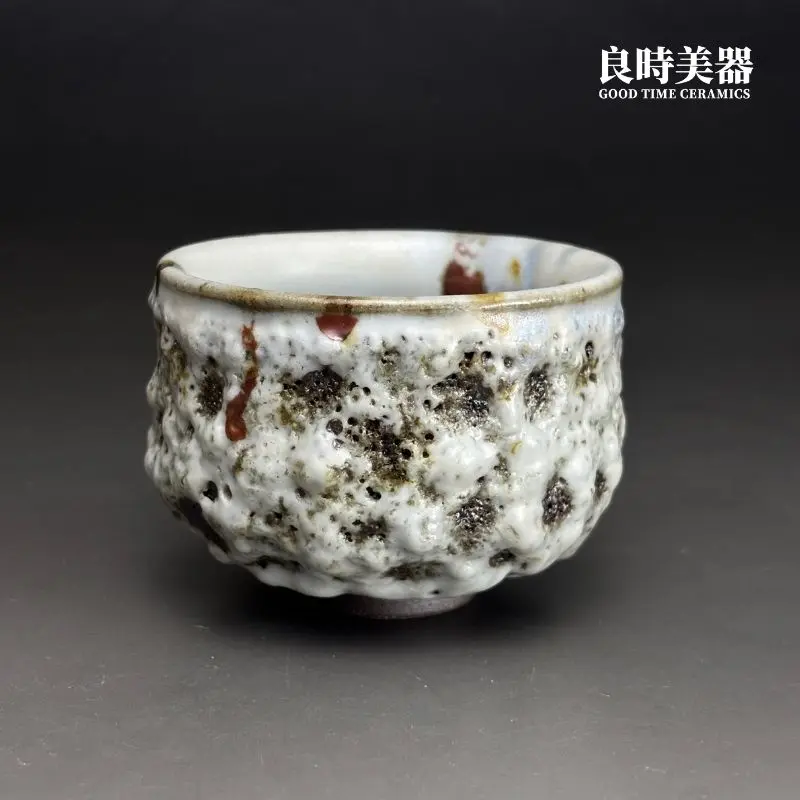 【許旭倫】手作白岩熔跡主人杯｜台灣名家陶瓷工藝｜鶯歌精品茶具