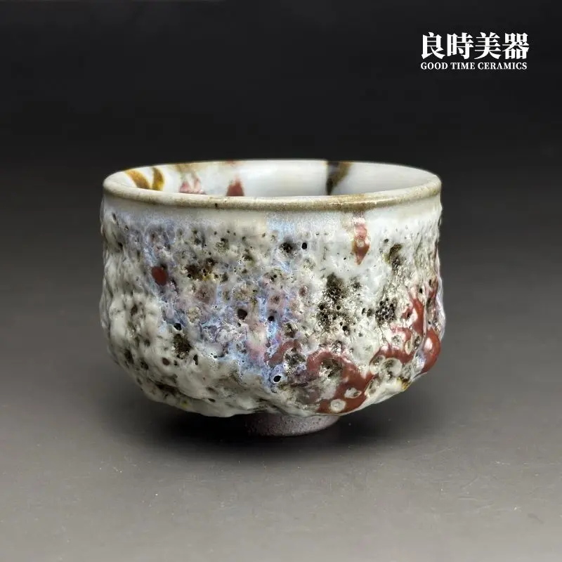 【許旭倫】手作白岩熔跡主人杯｜台灣名家陶瓷工藝｜鶯歌精品茶具