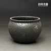 良時美器-手拉坯釉變建水-陶土手作茶渣缸