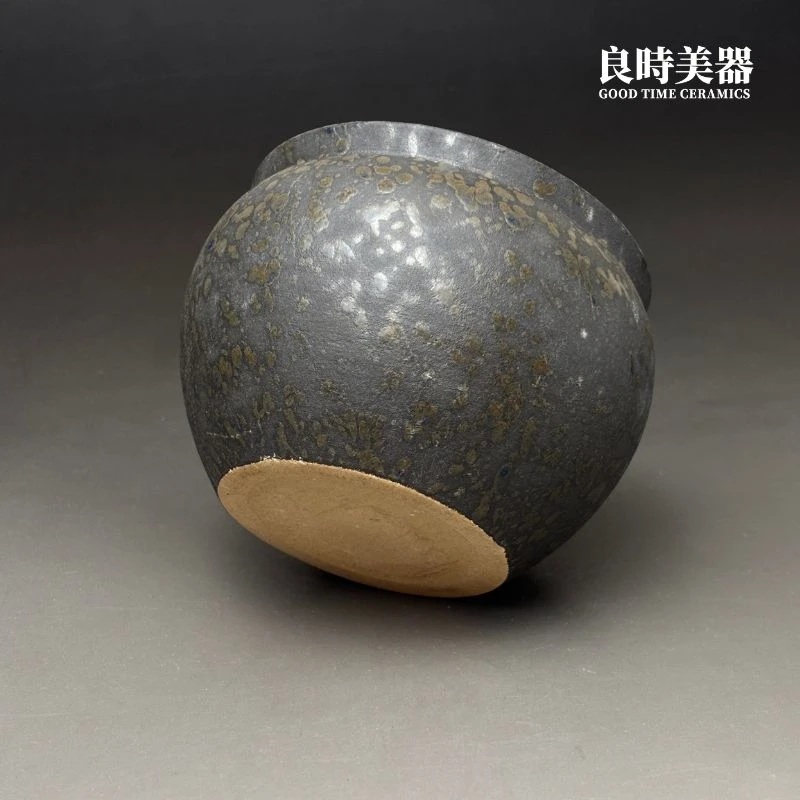 良時美器-手拉坯釉變建水-側面