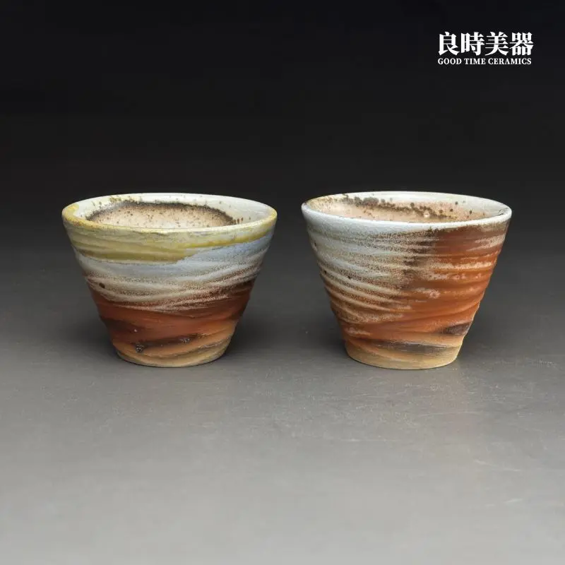 台灣陶藝家周聖鈞手作個人杯-50cc-落灰釉質感