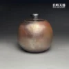 周聖鈞手作金銀彩柴燒茶葉罐-B款-良時美器