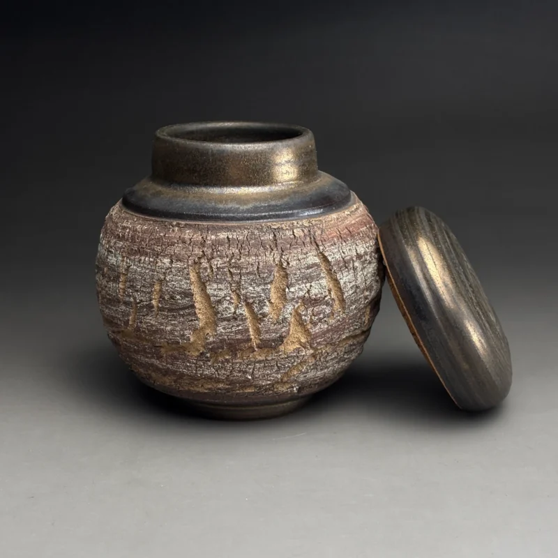 永昌手拉胚茶倉細節-自然爆裂紋理