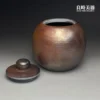 自然落灰金屬光澤-周聖鈞多次柴燒作品