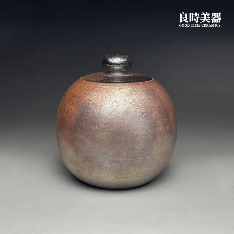 良時美器-周聖鈞金銀彩茶葉罐收藏