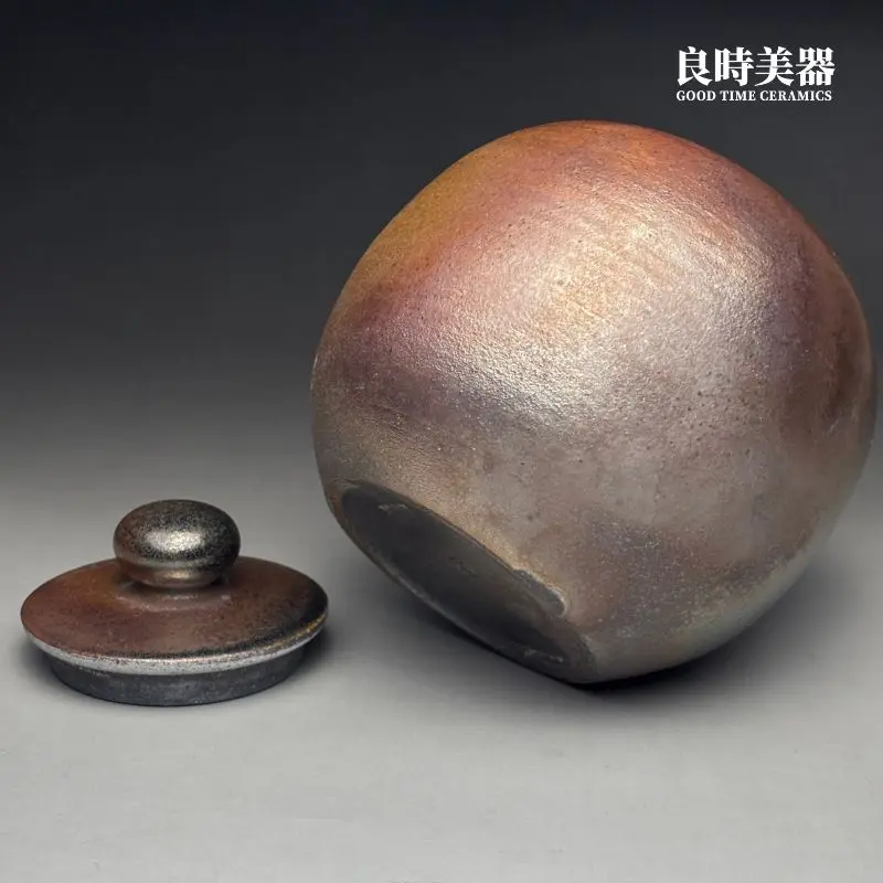 良時美器選物-周聖鈞金銀彩柴燒茶葉罐