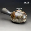 T-HSU-1-26 (4) 台灣名家許旭倫手作茶具-岩礦窯變工藝-良時美器