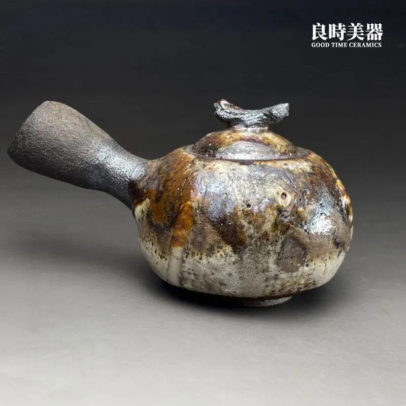 T-HSU-1-26 (4) 台灣名家許旭倫手作茶具-岩礦窯變工藝-良時美器