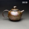 T-HSU-1-27 (3) 許旭倫岩礦正把壺-210cc名家茶壺推薦-輕量化手感