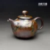 T-HSU-1-27 (4) 台灣工藝之家許旭倫作品-金金彩窯變茶壺-良時美器